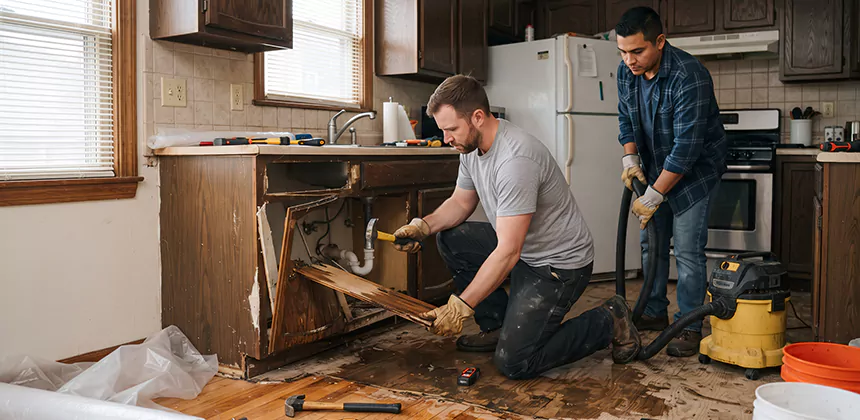 Repairing Water Damaged MDF Cabinets in Lehi