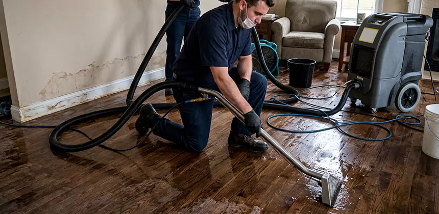 Hardwood Floor Water Extraction in Lehi